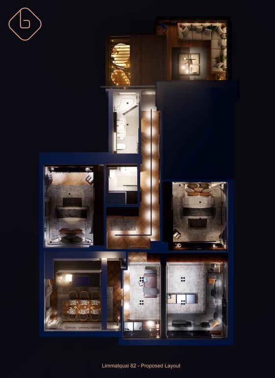 דירות ציריך Le Bijou Lq82 Spectacular Limmatview Penthouse מראה חיצוני תמונה